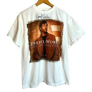 2003 Darryl Worley Signed Double Sided Promo Graphic Tee 9/11 Commemorative L